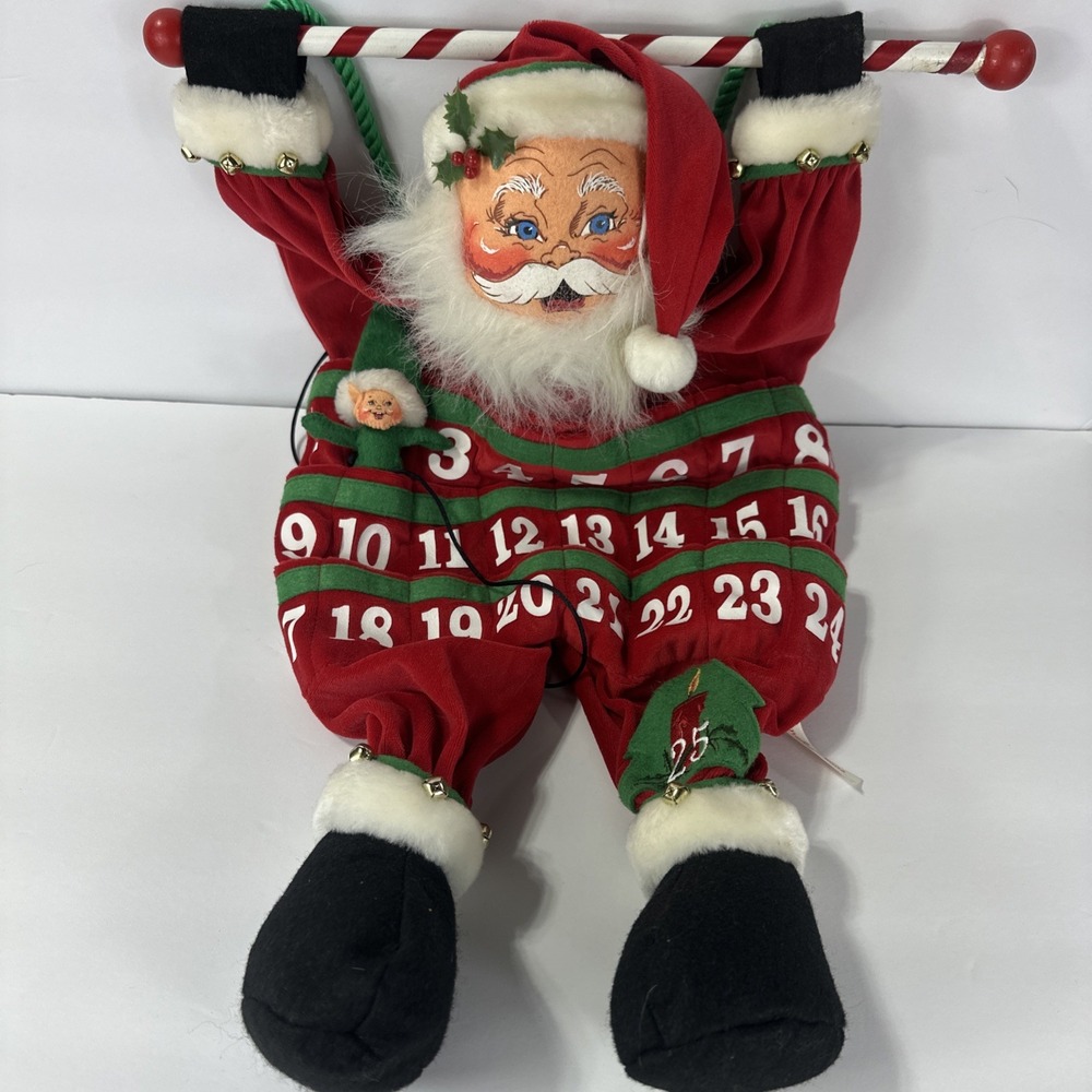Annalee 2006 Santa Claus‎ Advent Wall Countdown Christmas Calendar Elf Marker